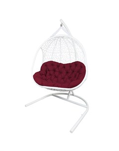 Кресло подвесное для двоих гелиос ecodesign красный 124x205x108 см Ecodesign