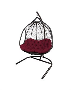 Кресло подвесное для двоих гелиос ecodesign красный 126x205x108 см Ecodesign