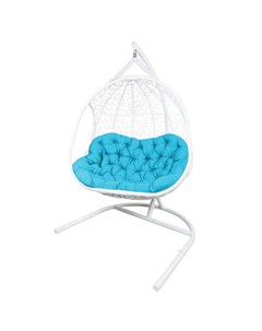 Кресло подвесное для двоих гелиос ecodesign голубой 124x205x108 см Ecodesign