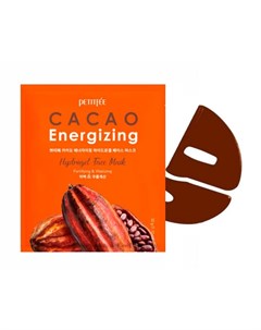 Гидрогелевая маска для лица с экстрактом какао cacao energizing hydrogel face mask Petitfee