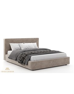 Кровать brooklyn серый 202x99x232 см Idealbeds