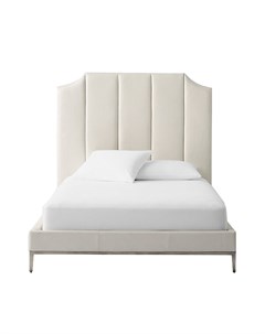 Кровать sabine серый 190x150x212 см Idealbeds