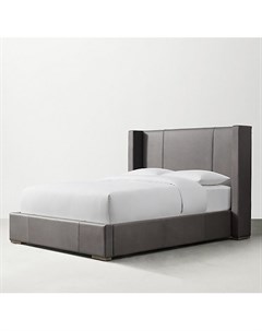 Кровать ronson leather серый 170x120x212 см Idealbeds