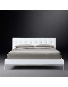 Кровать italia panel box tufted белый 172x100x215 см Idealbeds