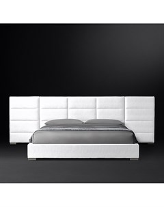 Кровать modena extended panel rectangular channel белый 240x100x212 см Idealbeds