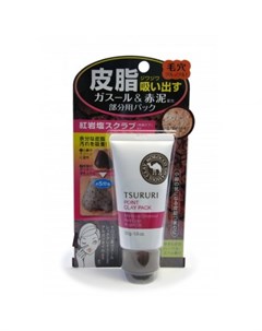 Крем маска для лица с глиной для т зоны tsururi mineral clay pack Bcl