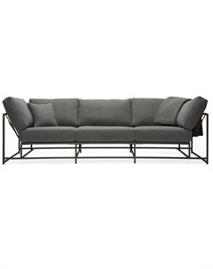 Трехместный диван комфорт коричневый 263x63x90 см The_sofa