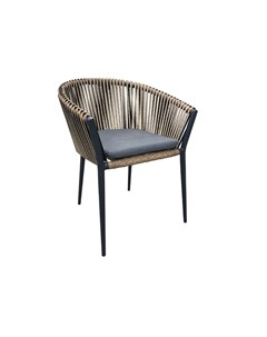Кресло уличное муза серый 63x76x63 см Garda decor