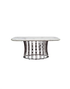 Стол обеденный из натурального камня серый 180 0x76 0x100 0 см Garda decor