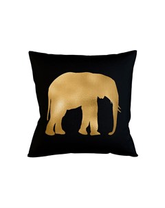 Интерьерная подушка золотой слон мультиколор 45x45 см Object desire