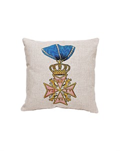 Декоративная подушка орден военных заслуг германия голубой 45 0x45 0x15 0 см Object desire