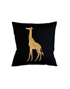 Интерьерная подушка золотой жираф мультиколор 45x45 см Object desire