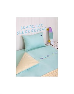 Комплект постельного белья skateboys бирюзовый 140x205 см Luxberry