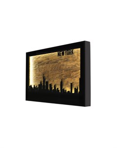 Панно светильник new york коричневый 80 0x50 0x6 0 см Idea