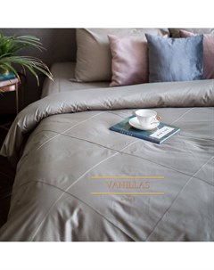 Комплект постельного белья мальтийская ночь серый 180x210 см Vanillas home
