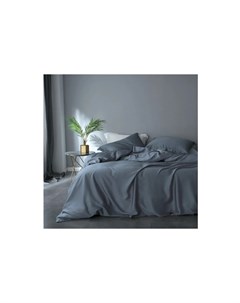 Комплект постельного белья 1 5 спальный gently smoke blue синий 43x10x32 см Elhomme