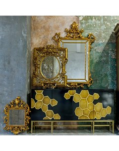 Настенное зеркало богемия бронзовый 72x93x5 см Object desire