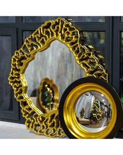 Декоративное настенное зеркало перигей золотой 7 см Object desire