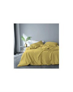 Комплект постельного белья 1 5 спальный gently curry желтый 43x10x32 см Elhomme