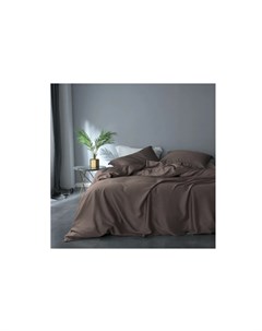 Комплект постельного белья семейный gently choko коричневый 43x10x32 см Elhomme