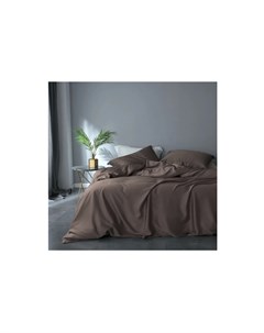 Комплект постельного белья 1 5 спальный gently choko коричневый 43x10x32 см Elhomme