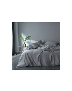 Комплект постельного белья евро макси gently grey серый 43x10x32 см Elhomme