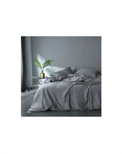 Комплект постельного белья евро gently grey серый 43x10x32 см Elhomme