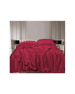 Комплект постельного белья семейный silk ruby красный 43x10x32 см Elhomme