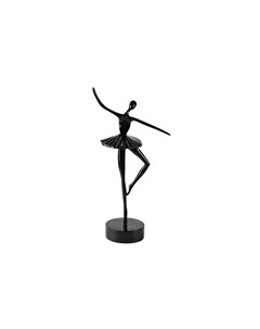 Статуэтка балерина черная черный 12x37x10 см Garda decor