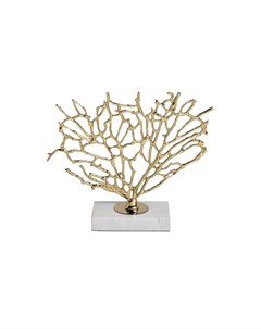 Статуэтка дерево золотая золотой 21x22x7 см Garda decor