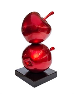 Статуэтка красные яблочки красный 15x35x15 см Garda decor