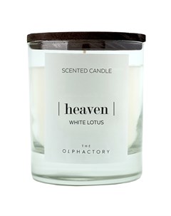Свеча ароматическая свеча ароматическая the olphactory heaven белый лотос белый 8x9x8 см Ambientair