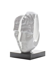 Статуэтка лицо мужчины белый 22x28x15 см Garda decor