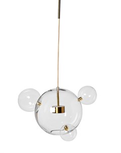 Светильник потолочный стеклянные шары золотой 30x100x30 см Garda decor