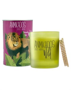 Свеча ароматическая lion зеленый 9 см Ambientair