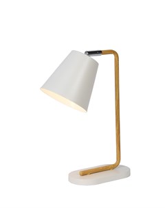 Настольная лампа cona белый 19x36x10 см Lucide