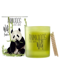 Свеча ароматическая panda зеленый 9 см Ambientair