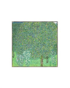 Репродукция картины на холсте розы под деревьями 1905г мультиколор 105x105 см Картины в квартиру