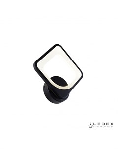 Настенный светильник pluto черный 22x23x5 см Iledex