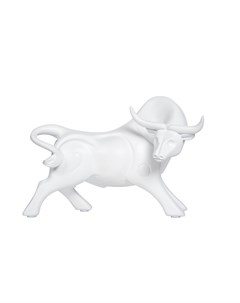 Статуэтка бык белый 11x20x14 см Garda decor