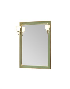 Настенное зеркало royal 2 зеленый 70x97x2 см Экомебель