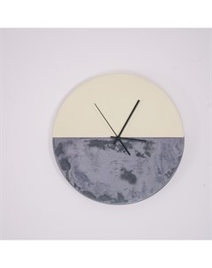 Часы с эпоксидной смолой серый 3 см Wowbotanica