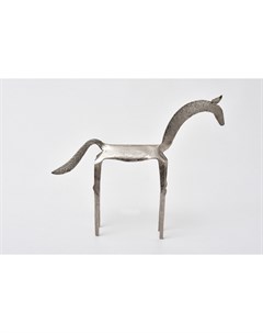 Статуэтка лошадь серебристый 29x24x6 см Abby décor