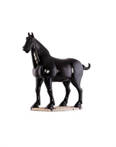Статуэтка конь gezellig черный 71x70x29 см Desondo