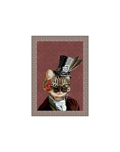 Арт постер мистер кот коричневый 50 0x70 0x4 0 см Object desire