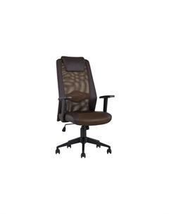 Кресло офисное topchairs studio коричневый 60x111x64 см Stool group