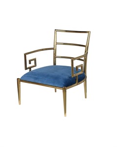 Кресло синий 75 0x85 0x67 0 см Glasar