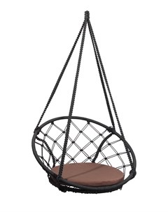 Складное кресло кокон aosta с коричневой подушкой коричневый 85x50x85 см Лаура