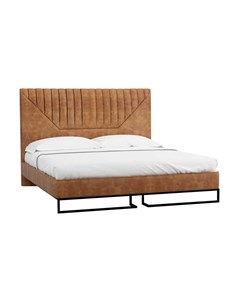 Кровать loft alberta_браун 1 6 коричневый 180x140x230 см R-home