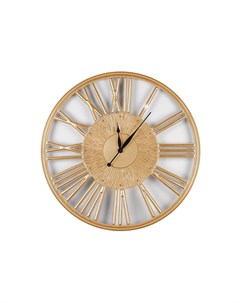 Часы настенные круглые graceful mini с подсветкой золотой 3 см Inshape